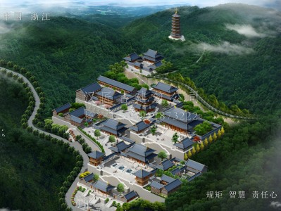 龙王寺古建规划设计布局图